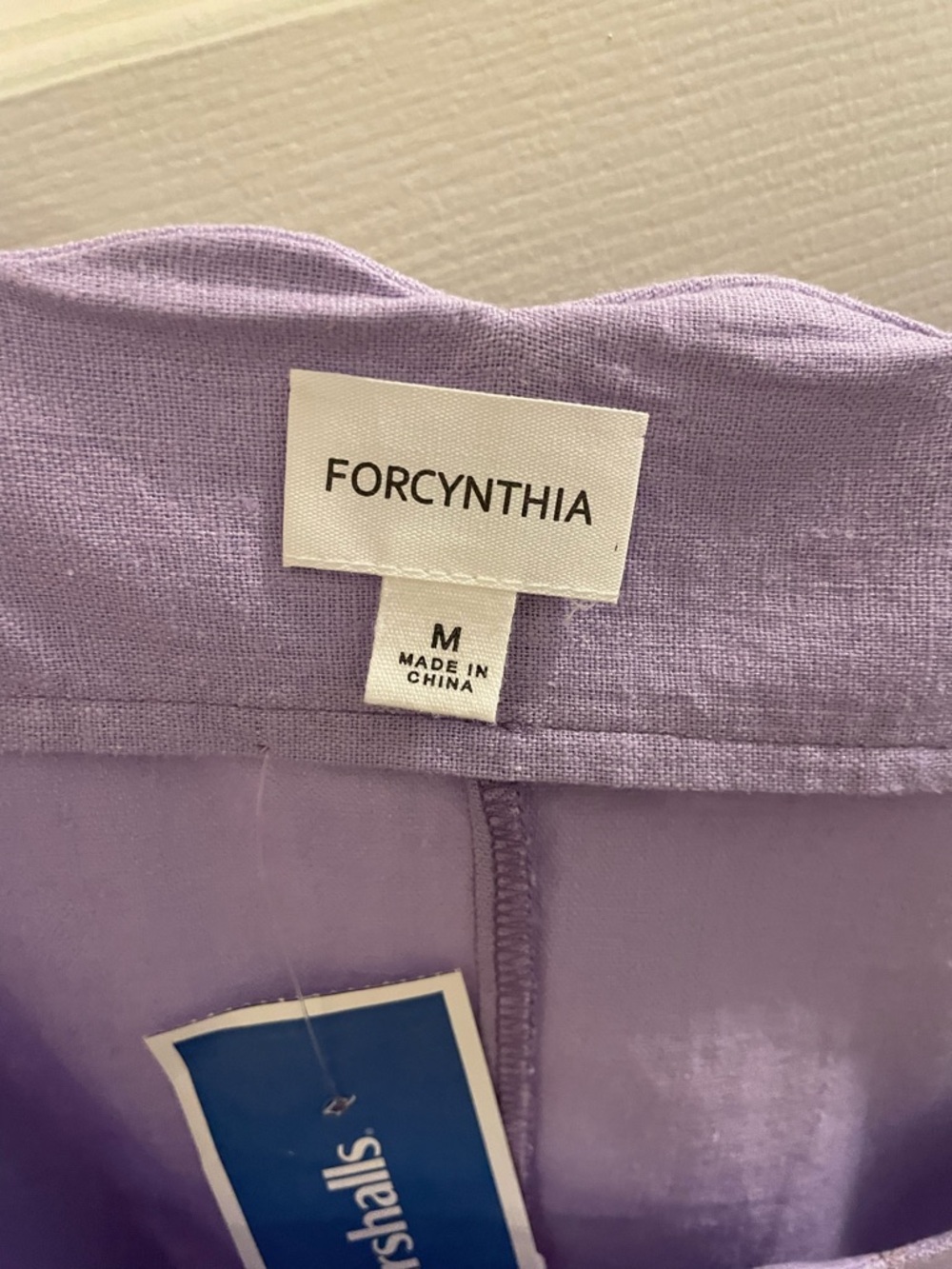 ForCynthia lilac linen mini dress NWT , size M - Picture 2 of 3